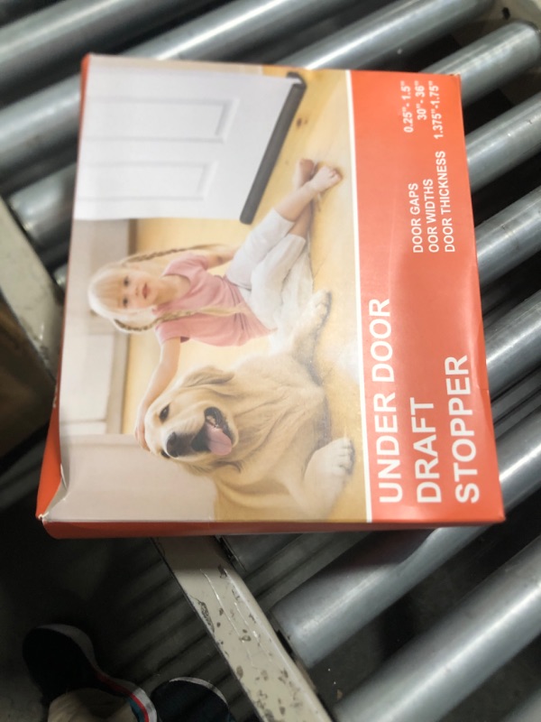 Photo 1 of (2 Pack) Under Door Draft Stopper, Under Door Blocker Size of Adjustable Size from 30" to 36", Easy Install,Gap Filler, Reduces Air Draft, Noise & Sound, Door Seal for Improved Insulation