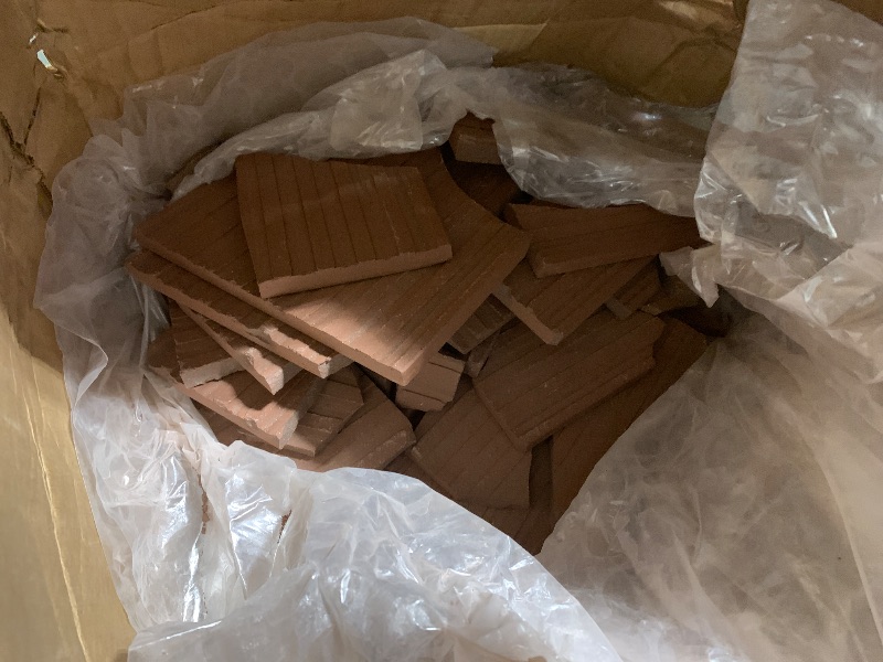 Photo 1 of ** DAMAGED ** Daltile Quarry Textures 8" x 8" Floor Tile in Abrasive Diablo Red (25 PC per Carton) (11.11 SQFT per Carton)