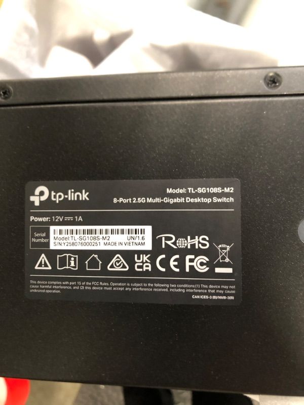 Photo 1 of ***FABRIC SEALED***TP-Link TL-SG108S-M2 | 8-Port Multi-Gigabit 2.5G Ethernet Switch | Unmanaged Network Switch | Ethernet Splitter | Plug & Play | Desktop/Wall Mount | Silent Operation
