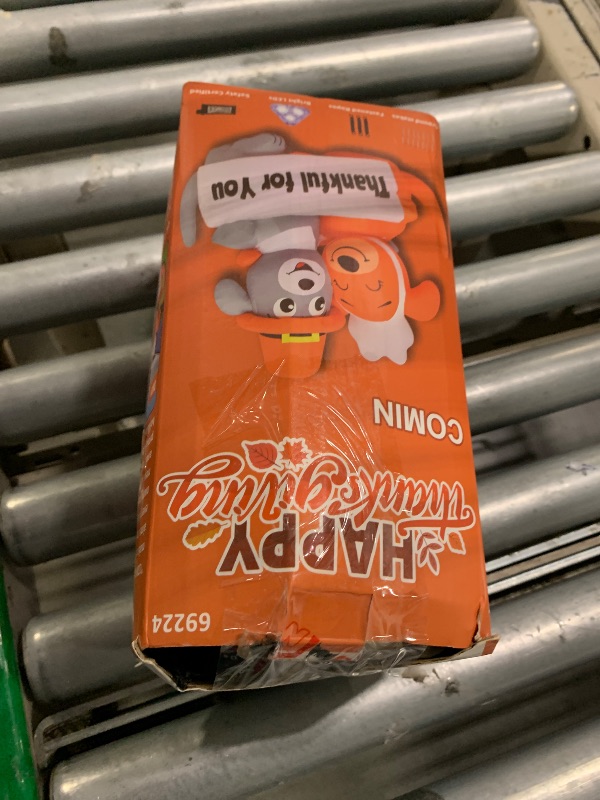 Photo 1 of ??COMIN 4.3FT Thanksgiving Decorations Outdoor Fall Inflatables with Built-in LED Light Yard Decoration for Holiday Garden Lawn