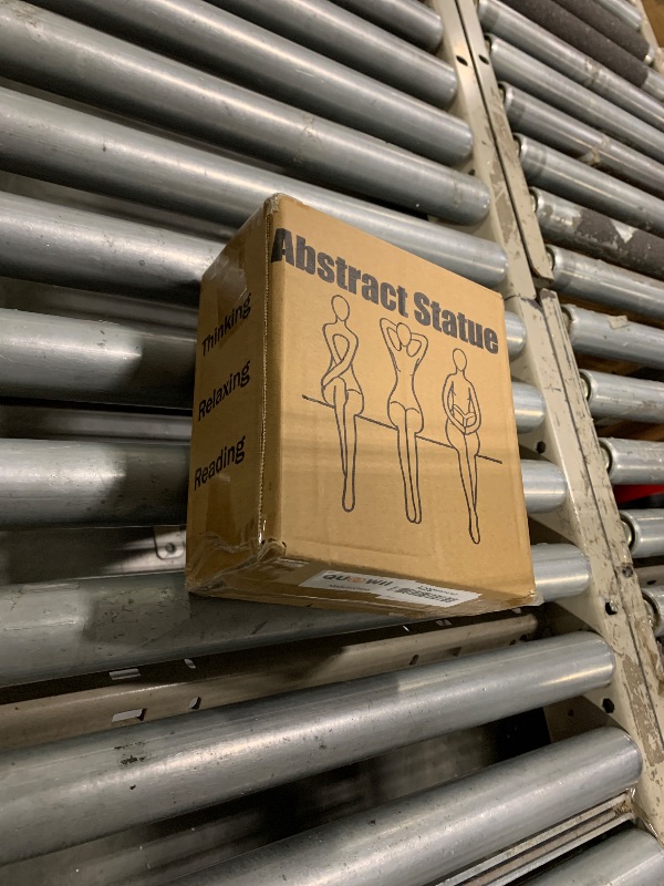 Photo 1 of ** MISSING ONE **Quoowiit White Thinker Statue Unique Ornament Sculpture, Art Modern Home Decor Accents Bookshelf Decor, Creative Table Decorations for Living Room Desk 3 Piece