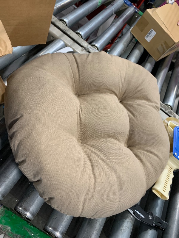 Photo 1 of ***SIMILAR ITEM***Chair Cushion,Outdoor Waterproof Cloth Hammock Chair Pillow Pad?Round Cushion for Wicker Chair,Garden Swing Cushion Replacement(Size:Round 36",Color:Khaki)