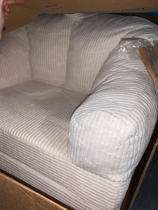 Photo 1 of ***SIMILAR ITEM******** WLIVE 35'' Boneless Chair for Living Room, Bean Bag Chair for Adults, with Pillows, Comfortable Floor Chair, Beige, Single