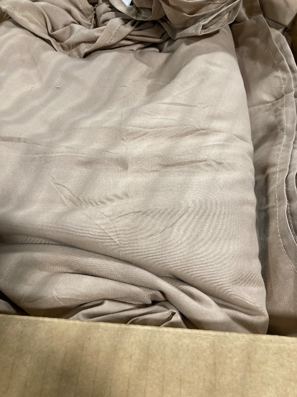 Photo 1 of ***SIMILAR IT IS UNKNOWN IF ANY PARTS ARE MISSING****Bedsure Queen Sheet Set, Rayon Derived from Bamboo, Cooling Sheets, Breathable & Soft, Deep Pocket Up to 16 Inches, Hotel Luxury Silky Bedding for Hot Sleepers, Simply Taupe