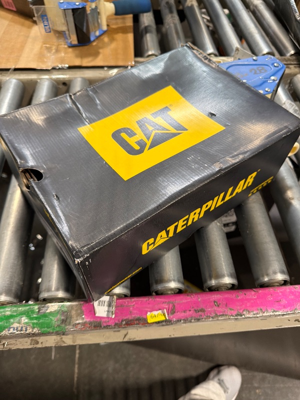 Photo 1 of **VERY USED***** CAT Footwear Men's Invader Steel Toe Work Shoe, Black/Full Moon, 10.5 Wide