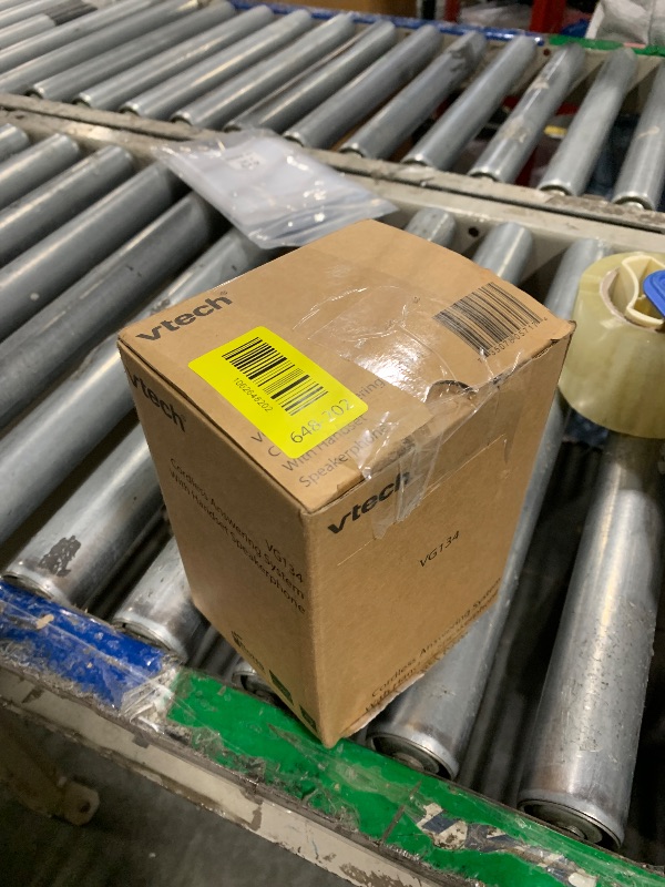 Photo 1 of [New] VTech VG134 DECT 6.0 Cordless Home Phone with Bluetooth Connection, Digital Answering Machine, Backlit Display,Full Duplex Speakerphone, Caller ID/Call Waiting,1000 ft Range (White/Grey)