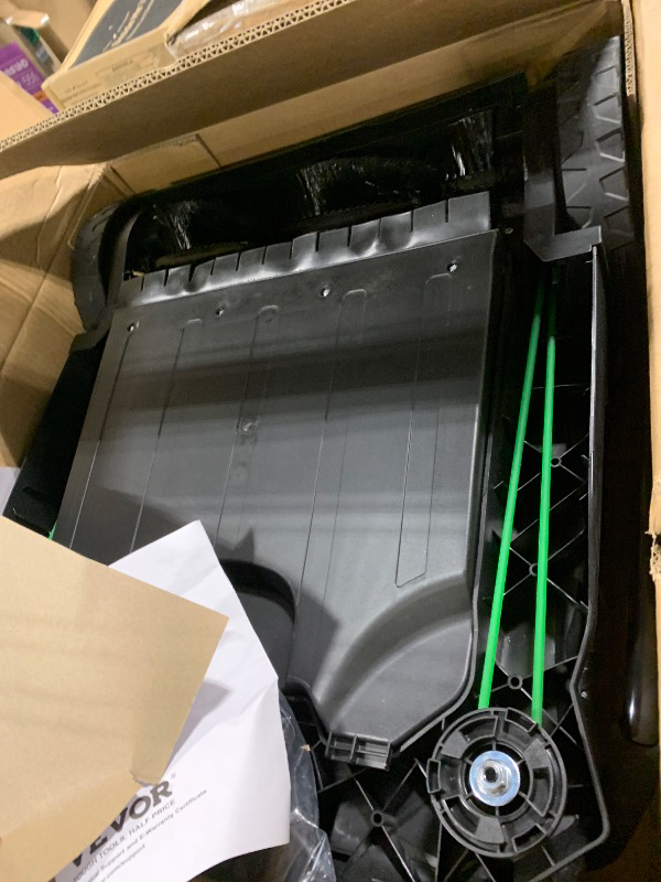 Photo 1 of ***SIMILAR ITEM**** VEVOR Walk-Behind Hand Push Floor Sweeper, 25.6" Sweeping Width Floor Sweeper Manual Non-Electric, 5-Gallon Waste Container, Angle & Height Adjustable Folding Handle for Walkway, Yard, Garage, Patio