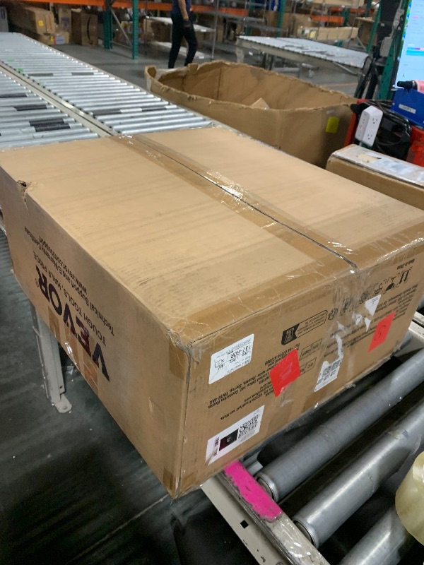 Photo 1 of ***SIMILAR ITEM**** VEVOR Walk-Behind Hand Push Floor Sweeper, 25.6" Sweeping Width Floor Sweeper Manual Non-Electric, 5-Gallon Waste Container, Angle & Height Adjustable Folding Handle for Walkway, Yard, Garage, Patio