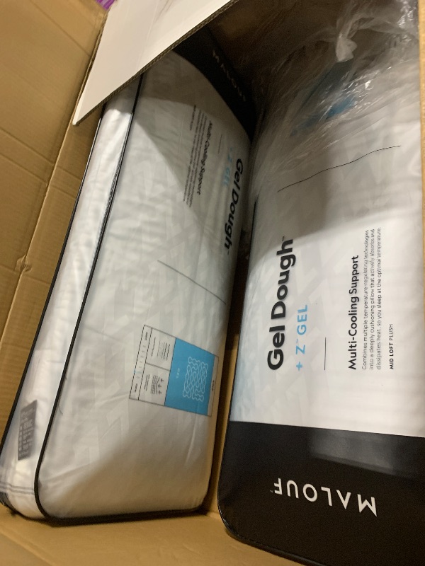 Photo 1 of ***2 PACK**** Z Gel-Infused Dough Memory Foam + Z Gel Pillow - Removable Tencel Cover - King - Mid Loft