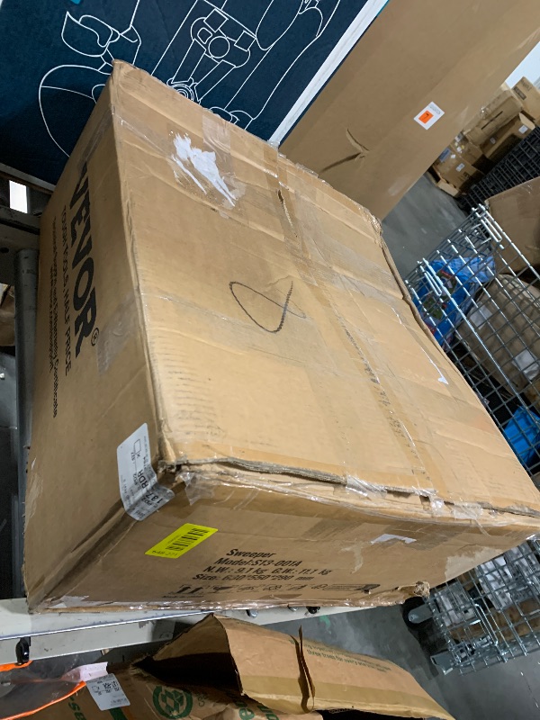 Photo 1 of **SIMILAR ITEM*** VEVOR Walk-Behind Hand Push Floor Sweeper, 25.6" Sweeping Width Floor Sweeper Manual Non-Electric, 5-Gallon Waste Container, Angle & Height Adjustable Folding Handle for Walkway, Yard, Garage, Patio