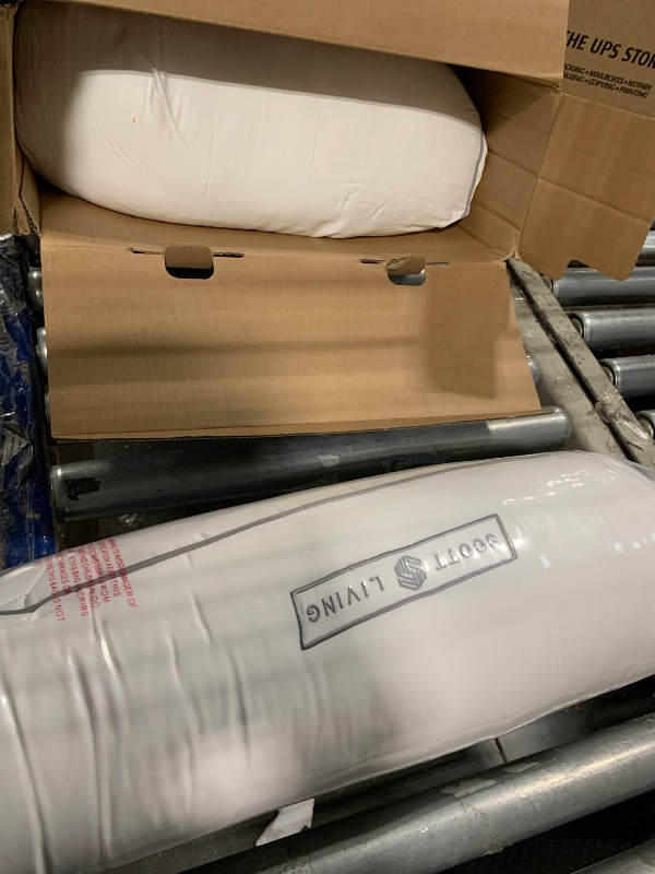 Photo 1 of ***SIMILAR**** Goose Feather Down Fiber Pillows King Size Set of 2?Luxury Hotel Collection Bed Pillows for Sleeping? Down Surrounded Pillows 2 Pack, Soft ? Fluffy for Side, Back Sleepers 20x36 in