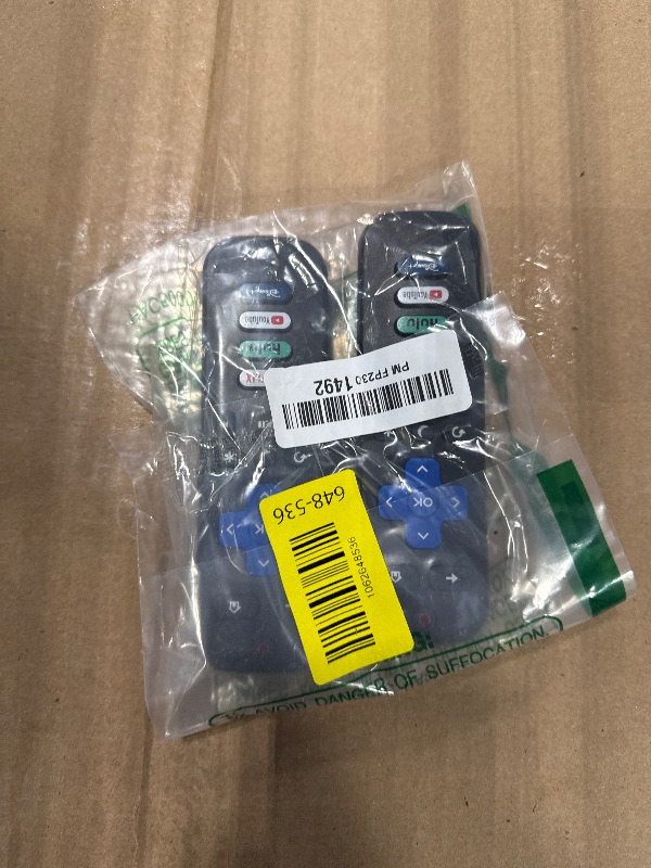 Photo 1 of (Pack of 2) Replacement Remote Control Only for Roku TV, Compatible for TCL Roku/Hisense Roku/Onn Roku/Sharp Roku/Element Roku/Westinghouse Roku/Philips Roku Smart TVs (Not for Roku Stick and Box)