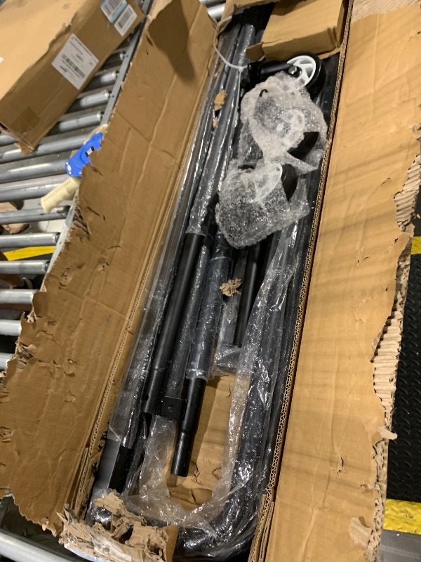 Photo 1 of *** MISSING HARDWARE ***VEVOR Folding Chair Rack, 400 LBS Capacity, Heavy-Duty Chair Cart for 5 Tables+14 Chairs, Chair Storage Dolly Chair Holder w/Swivel Casters and Locking Wheels,for Party Event,Hotel, Matte Black