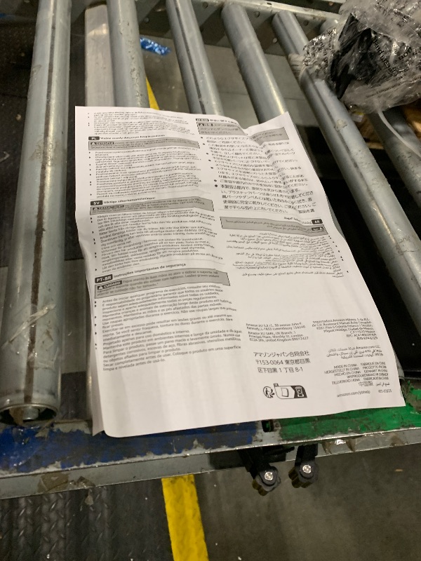 Photo 1 of ** MISSING 5 LBS** Amazon Basics Neoprene Dumbbell Hand Weights, Rack with 3 Pairs (5, 10, and 15 Pounds), Green/Blue/Grey