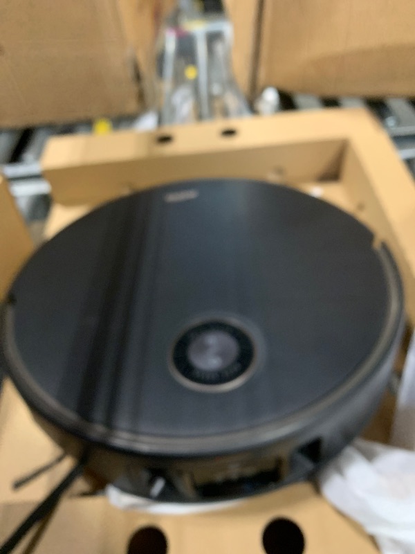 Photo 1 of ***SELLING FOR PARTS*** ***NONFUNCTIONAL*** Mova V50 Ultra Complete Robot Vacuum and Mop Self-Cleaning, 24,000 Pa Suction, Liftable Navigation with Obstacle Overcoming and Warm Water Mopping with DuoSolution System Designed for Pets, Black