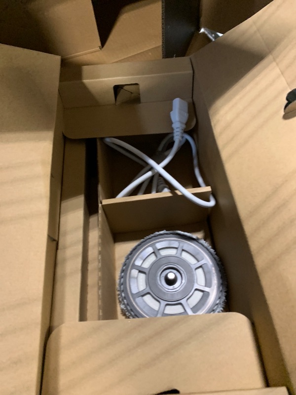 Photo 1 of ***SELLING FOR PARTS*** ***NONFUNCTIONAL*** Mova V50 Ultra Complete Robot Vacuum and Mop Self-Cleaning, 24,000 Pa Suction, Liftable Navigation with Obstacle Overcoming and Warm Water Mopping with DuoSolution System Designed for Pets, Black