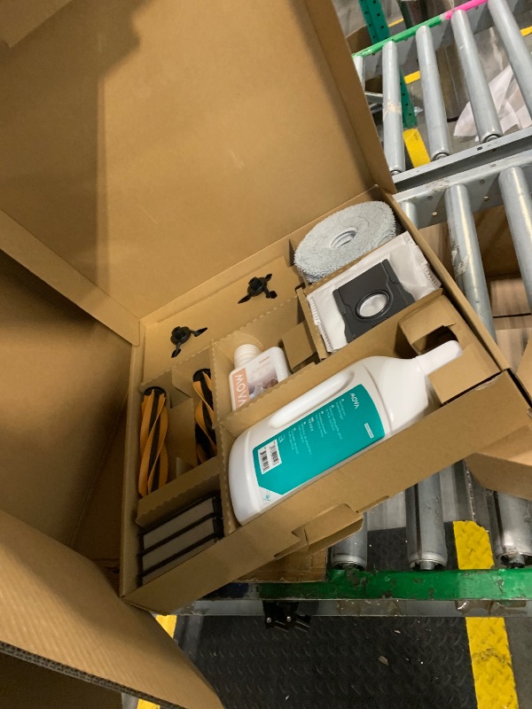 Photo 1 of ***SELLING FOR PARTS*** ***NONFUNCTIONAL*** Mova V50 Ultra Complete Robot Vacuum and Mop Self-Cleaning, 24,000 Pa Suction, Liftable Navigation with Obstacle Overcoming and Warm Water Mopping with DuoSolution System Designed for Pets, Black