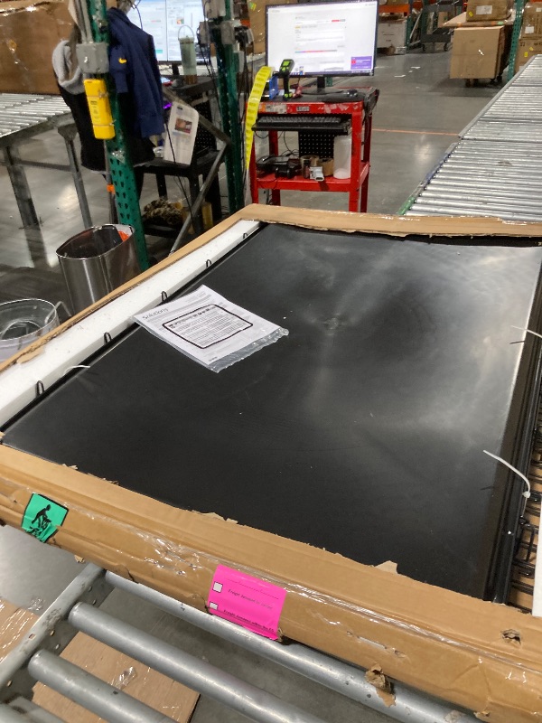 Photo 1 of **ASSEMBLY INSTRUCTIONS INCLUDED** Midwest Homes for Pets Ginormous Single Door 54-Inch Dog Crate for XXL Dogs Breeds; Great Dane, Mastiff, St. Bernard, Drop Pin Assembly Requires Two People; Divider Panel Not Included; Black: SL54