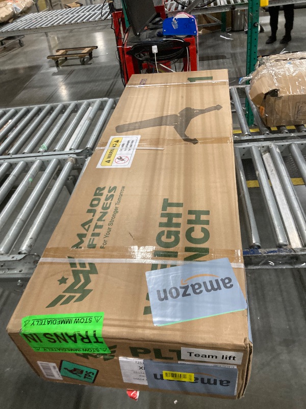 Photo 1 of **ASSEMBLY INSTRUCTIONS INCLUDED** MAJOR FITNESS Adjustable Weight Bench (Elite Version) - 1300LB Capacity, 32 Positions for Strength Training, Bench Press, and Full-Body Workouts for Home or Garage Gym, Red