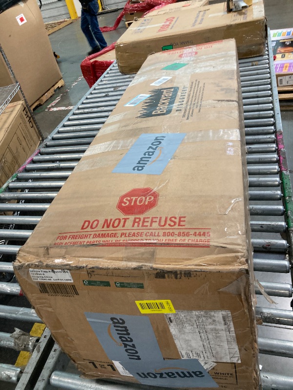 Photo 1 of **ASSEMBLY INSTRUCTIONS INCLUDED** Backyard Discovery Sweetwater White Cedar Wooden Kids Playhouse Cottage with Play Kitchen, Snack Bar, Half Door, Toy Phone, Windows, Flowerpot Holders, Working Doorbell for Outdoor Imaginative Play