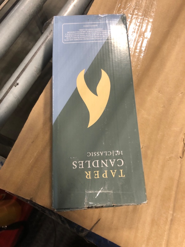 Photo 1 of 12 Pack White Taper Candles - Taper Candles 10 Inch Dripless, Smokeless & Unscented - 8 Hours Long Burning - Tall Candlesticks - Ideal for Weddings, Dinner Parties, Home Decor, Birthday Party