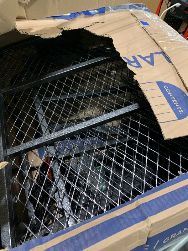 View 3 of /////DOES NOT HAVE A MANUAL/////MeeFar Folding Hitch Mount Cargo Carrier Basket 60" X 20" X 6"+Waterproof Cargo Bag 16 Cubic Feet(58" 19" 24"),Hauling Weight Capacity of 500 Lbs and A Folding Arm.with Hitch Stabilizer,Net and Straps