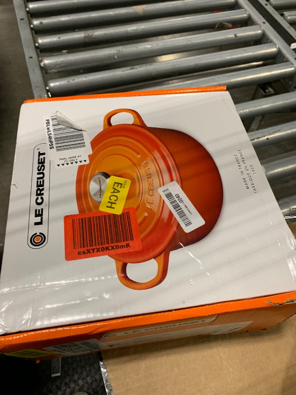 Photo 1 of ***VERY USED*** Le Creuset Enameled Cast Iron Signature Round Dutch Oven, 4.5 qt., Cerise