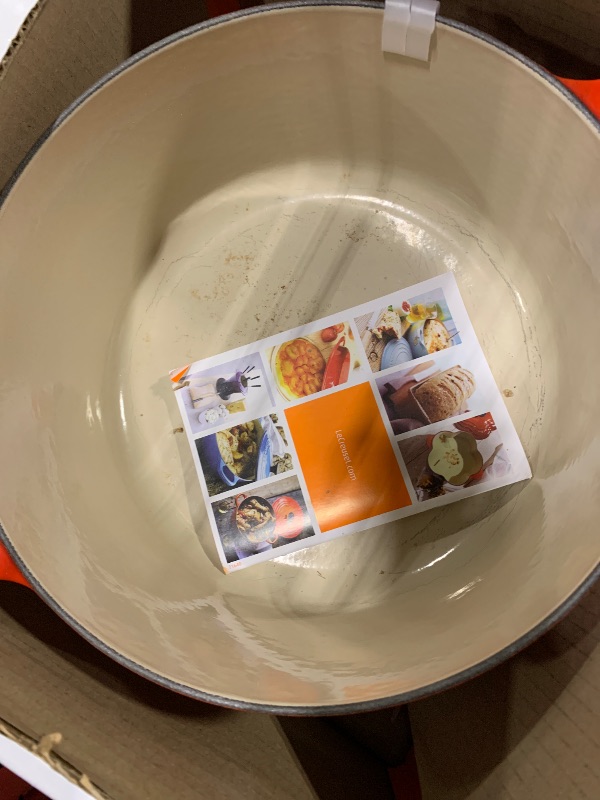 Photo 1 of ***VERY USED*** Le Creuset Enameled Cast Iron Signature Round Dutch Oven, 4.5 qt., Cerise