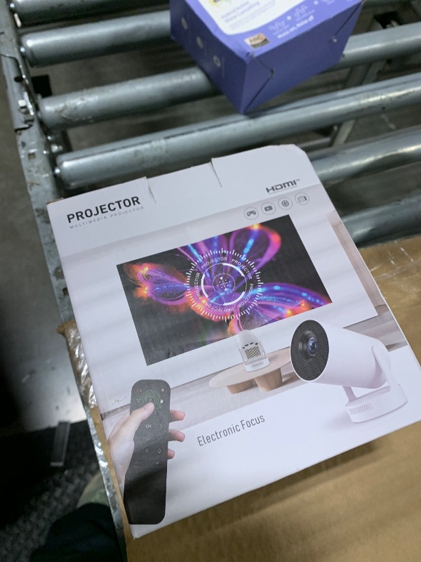 Photo 1 of ?Electric Focus?Mini Projector, Support 4K 1080P, 210 ANSI Portable Projector with WiFi and Bluetooth, Auto Keystone Correction Video Projector, Compatible with Smartphone,TV Stick,Laptop