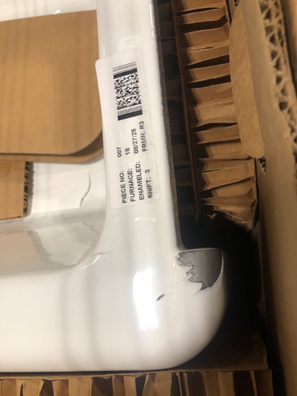 Photo 1 of ** DAMAGE MINOR CHECK PHOTO** KOHLER Whitehaven® 32-3/4" Farmhouse Self-Trimming Undermount Single-Bowl Kitchen Sink Undermount, Kitchen Sinks with Tall Apron, K-5827-0, White