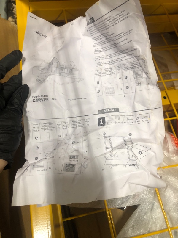 Photo 1 of **SIMILAR**43"x45" Forklift Safety Cage, Collapsible Lift Basket with Lockable Swivel Wheels & Safety Harness Lock, 1400 LBS Capacity for Warehouse Construction Aerial Work