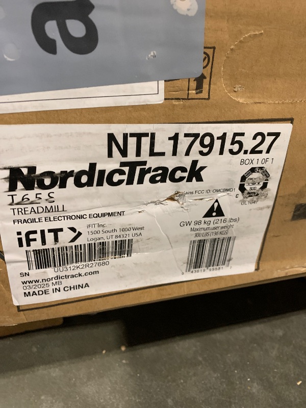 Photo 1 of ** FACTORY SEALED** NordicTrack T 6.5 S; Treadmill for Running and Walking with 5” Display and SpaceSaver Design