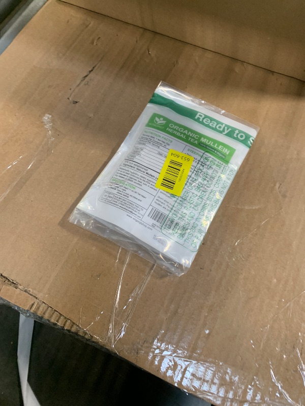 Photo 1 of ***SIMILAR ITEM***
Mullein Tea Bags - Organic Mullein Leaf Tea for Lungs and Respiratory Support - Supports Daily Wellness - Caffeine Free, Sugar Free, Vegan - 30 Tea Bags