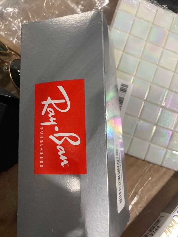 Photo 1 of **DIFERENT MODEL**  Ray-Ban Mens RB2016 Daddy-O Rectangular Sunglasses, Rubber Black/Dark Green, 59 mm