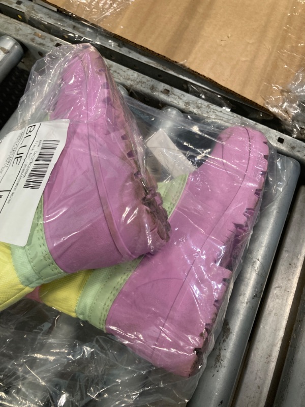 View 3 of ** VERY USED** festooning Boys Girls Winter Snow Boots Waterproof Outdoor Warm Liner Non-Slip Elastic Band Shoes for Toddler/Little Kid/Big Kid