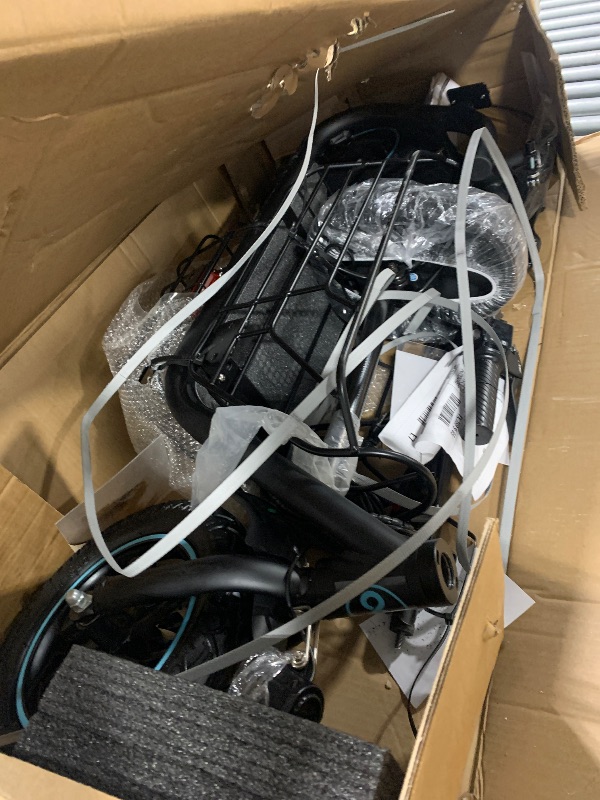 View 3 of **MANUAL AND HARDWARE INCLUDED** URBANMAX Electric Scooter with Seat, 300W Motor, 15.5MPH Top Speed, 20 Miles Range, Adults Electric Scooter with Large Storage Basket for Pets Dogs and Items?C1S-V1