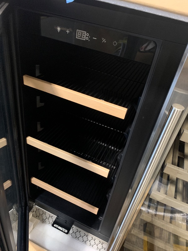Photo 1 of ** UNTESTED** Tylza 30 Inch Wine and Beverage Refrigerator, Dual Zone Wine Beverage Cooler 30" with French Door, Under Counter Wine Beer Fridge Built-In or Freestanding, Holds 29 Bottles and 110 Cans TYBC200