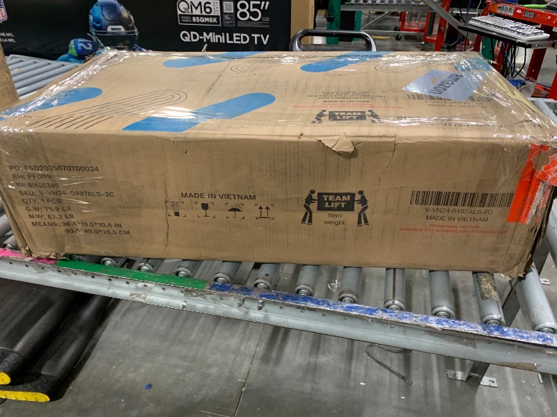 Photo 1 of ** INCLUDED HARDWARE** Furmax Make up Vanity Desk with Mirror and Power Outlet, Vanity with 3 Color Light Options Adjustable Brightness,Vanity Desk with 2 Drawers, 6 Storage Shelves (White, with Bench)