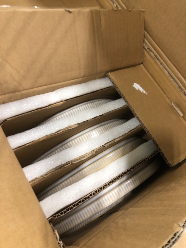 View 2 of *MISSING PARTS UNKNOWN*
famiware Star Plates and Bowls Sets, Modern Stoneware Dinnerware Sets for 8, 24-Piece Kitchen Dish Set - Microwave and Dishwasher Safe, Chip and Scratch Resistant, Cappuccino White