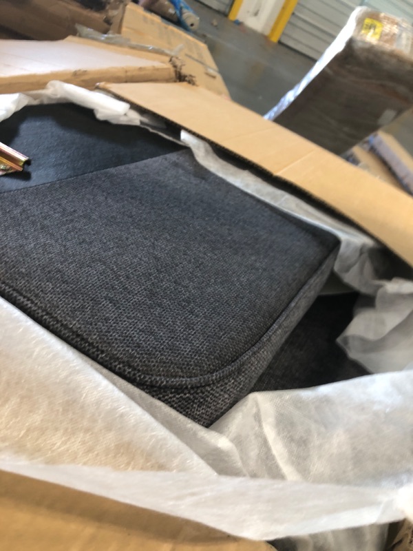 Photo 1 of ****PARTIAL SET, BOX 3/3 ONLY**** HONBAY Convertible Sectional Sofa L Shaped Couch for Small Apartment Reversible Sectional Couches for Living Room,Dark Grey
