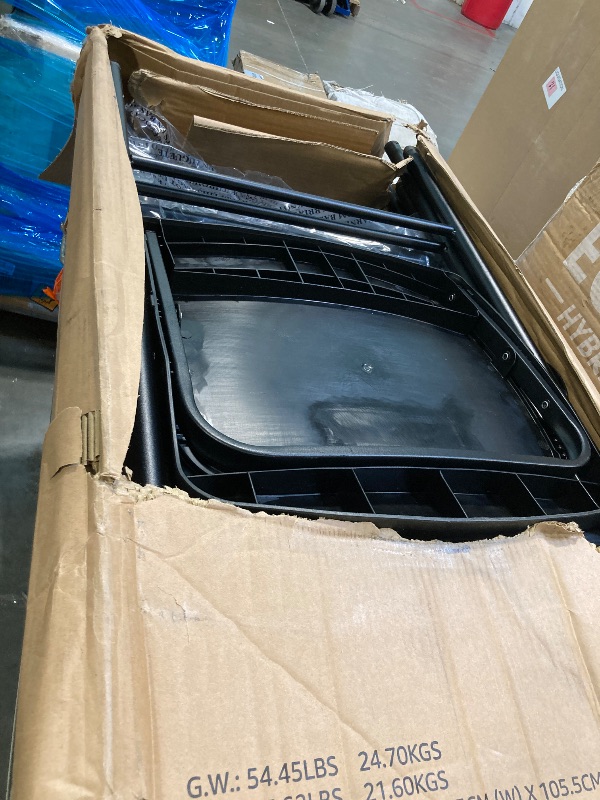 Photo 1 of **MISSING PARTS**Amazon Basics Sturdy Foldable Plastic Chair, Portable, 350-Pound Capacity, Black, 6-Pack