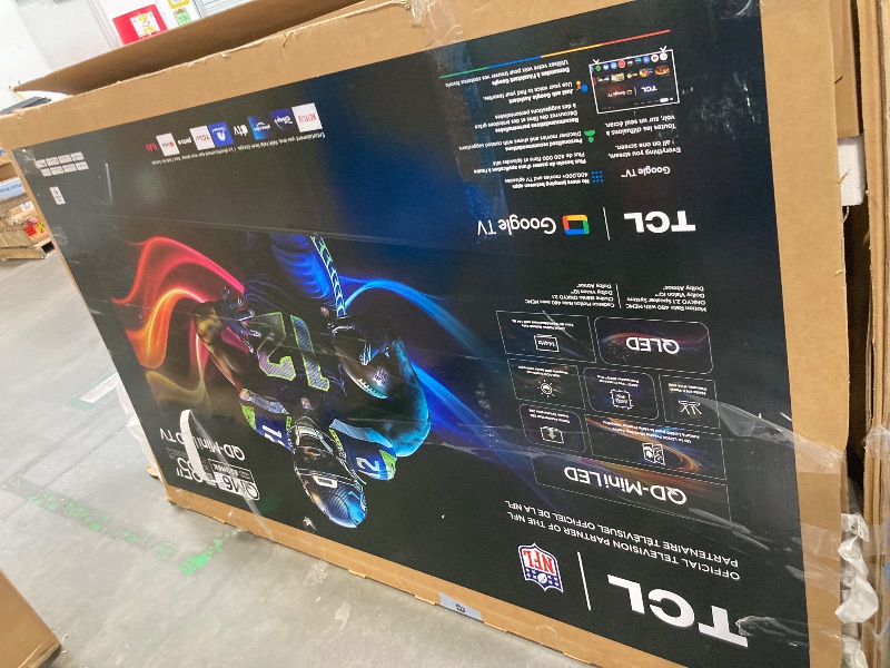 Photo 1 of **USED**UNTESTED** TCL 85 Inch Class QM6K Series | Mini LED QLED 4K HDR | 85QM6K, 2025 Model | 120HZ-144HZ High Brightness Smart Google TV Dolby Atmos Onkyo Audio | Voice Remote Alexa Gaming Streaming Television