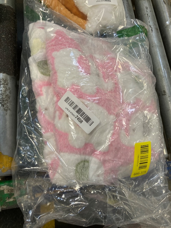 Photo 1 of 1 Pack 2 Blankets Super Soft Fluffy Premium Cute Elephant Pattern Pet Blanket Flannel Throw for Dog Puppy Cat Blue/Pink/Yellow Small(23x16 inch)