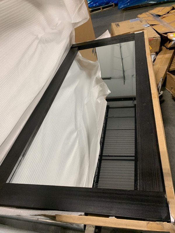 Photo 1 of ***MIRROR WITH BLACK CEDAR WOOD TRIM*** Size or MEASUREMENTS UNKNOWN***