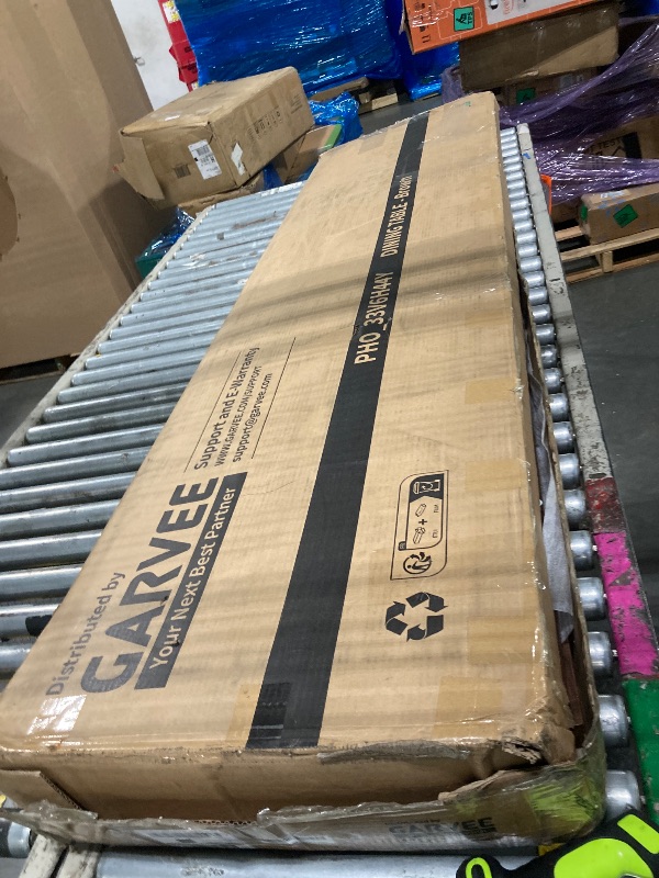 Photo 1 of ** SIMILAR/ DEFERENS COLOR *** GarveeHome Farmhouse Dining Table for 6-8 People, 71 in Long Kitchen Tables with Wooden Sturdy Frame, 6 ft Large Rectangular Dinner Table for Dining Room, Kitchen, Yellow, 71" Non-extendable