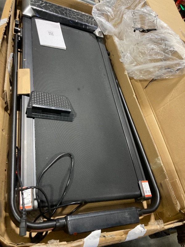 Photo 1 of ** USED/ UNTESTED *** Acezoe Walking Pad Under Desk Treadmill with Incline, 2 in 1 Foldable Treadmills for Home Small Office, 300 lbs Capacity, Portable Compact Walking Treadmill with Remote Control, LED Display and Apps