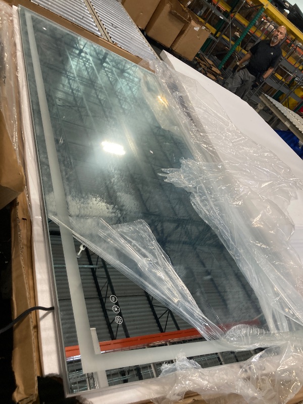 Photo 1 of **** the light doesn't turn on***** LED Mirror for Bathroom, 72×36 Inch Bathroom Mirror with Lights, 3 Colors Stepless Dimmable Led Bathroom Vanity Mirror with Front Lit and Backlit, Anti-Fog, Memory, ShatterProof Tempered Glass