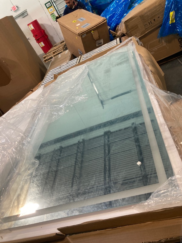 Photo 1 of **** the light doesn't turn on***** LED Mirror for Bathroom, 72×36 Inch Bathroom Mirror with Lights, 3 Colors Stepless Dimmable Led Bathroom Vanity Mirror with Front Lit and Backlit, Anti-Fog, Memory, ShatterProof Tempered Glass