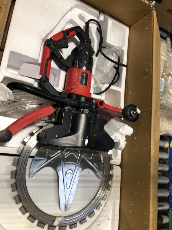 Photo 1 of ** VERY USED *** YHK 16" Concrete Ring Saw, 3200W Toroidal Electric Cutting Saw with Water Fed Dust Suppression, Electric Ring Cutter for Concrete, Bricks, Rebar and Marble