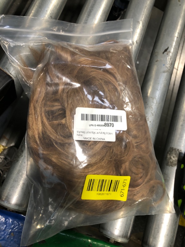 Photo 1 of *USED*
Wiginway Short Curly Wavy Synthetic Hairpiece Wigs with Bangs for Women Girls Light Strawberry Blonde